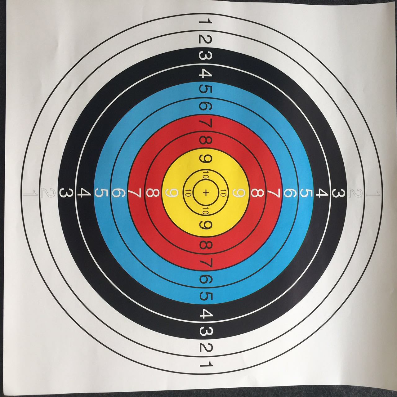 厂家直销射击枪靶 40 60cm练习射击靶纸 射击靶练习靶纸 射箭器材