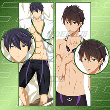 free 男子游泳部日本动漫双面等身宅男抱枕来图定制加工一件代发