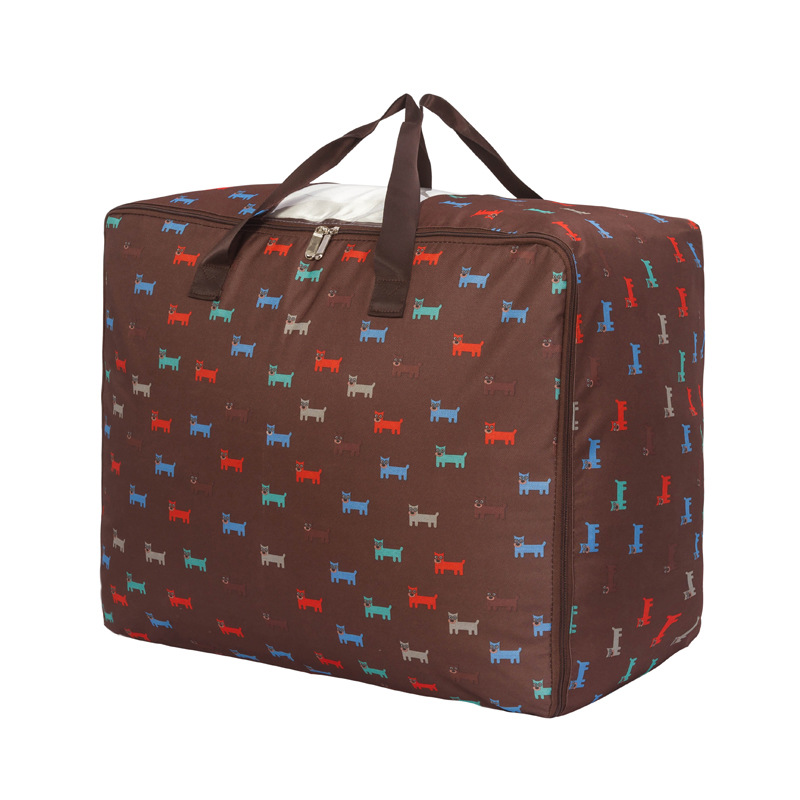 Oxford Cloth Moisture-Proof Coating Printed Quilt Storage Box Clothing Is Dustproof Soft Buggy Bag