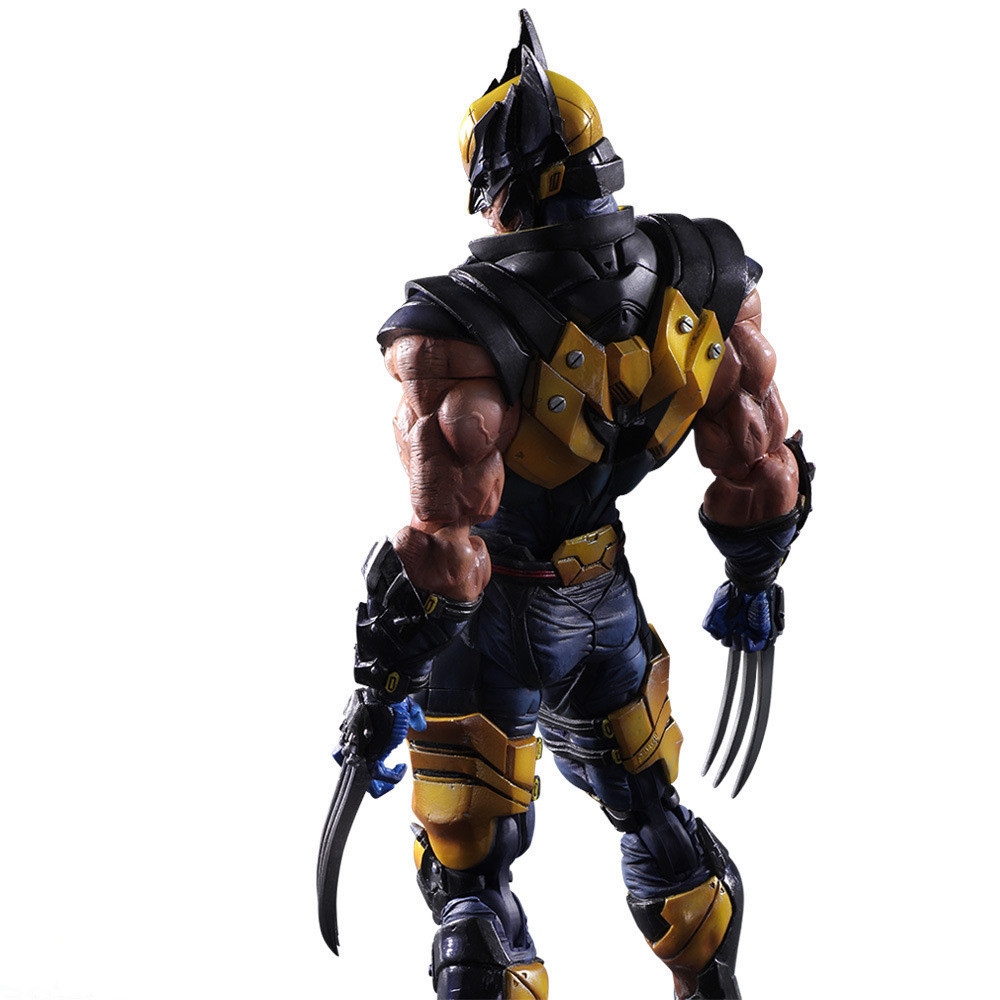 英雄系列 play arts 改 金刚狼 x战警 wolverine 可动盒装手办