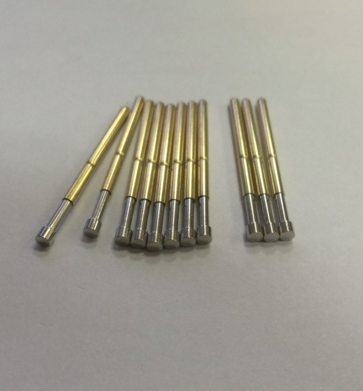 华荣探针 2.4测试顶针 导电弹簧针 p125-g 2.5mm大平头镀镍