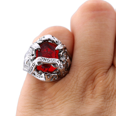 六色集合 动漫纪念 家庭教师 彭格列家族宝石 8号戒指 镶钻戒指