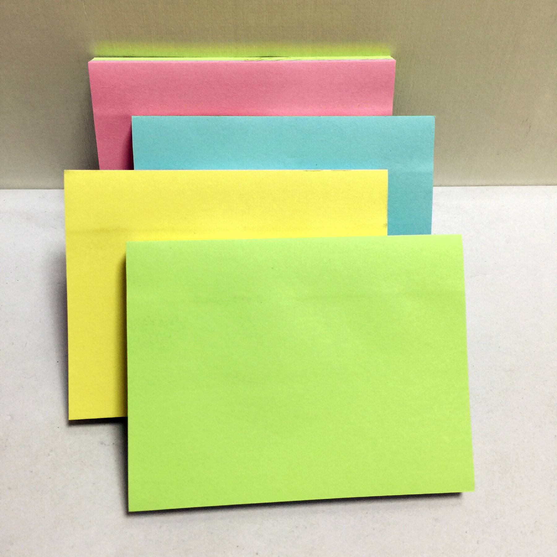 日天76*100mm彩色便利贴四色合一自粘万事贴便签本留言本便条纸