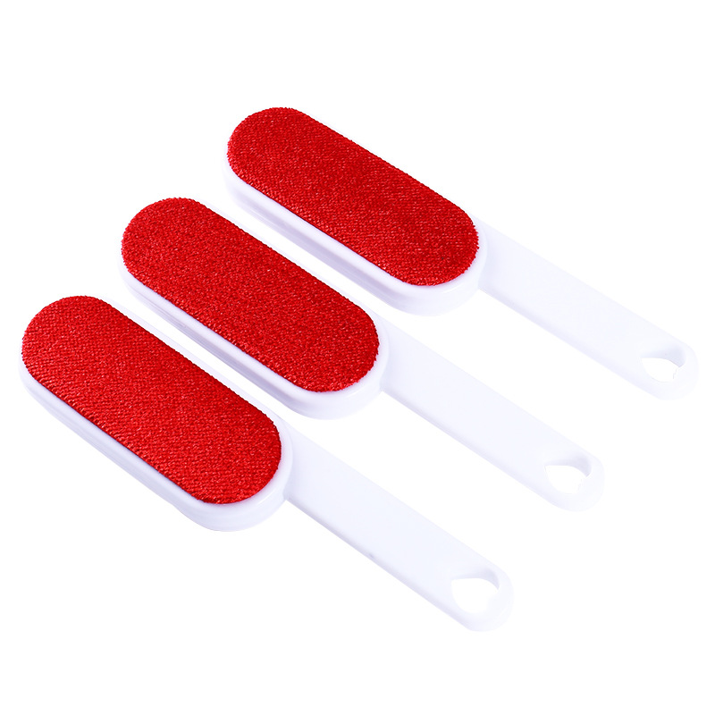 羊毛呢大衣刷子羊绒刷双面衣物刷静电除毛刷毛衣服刷毛器批发红白