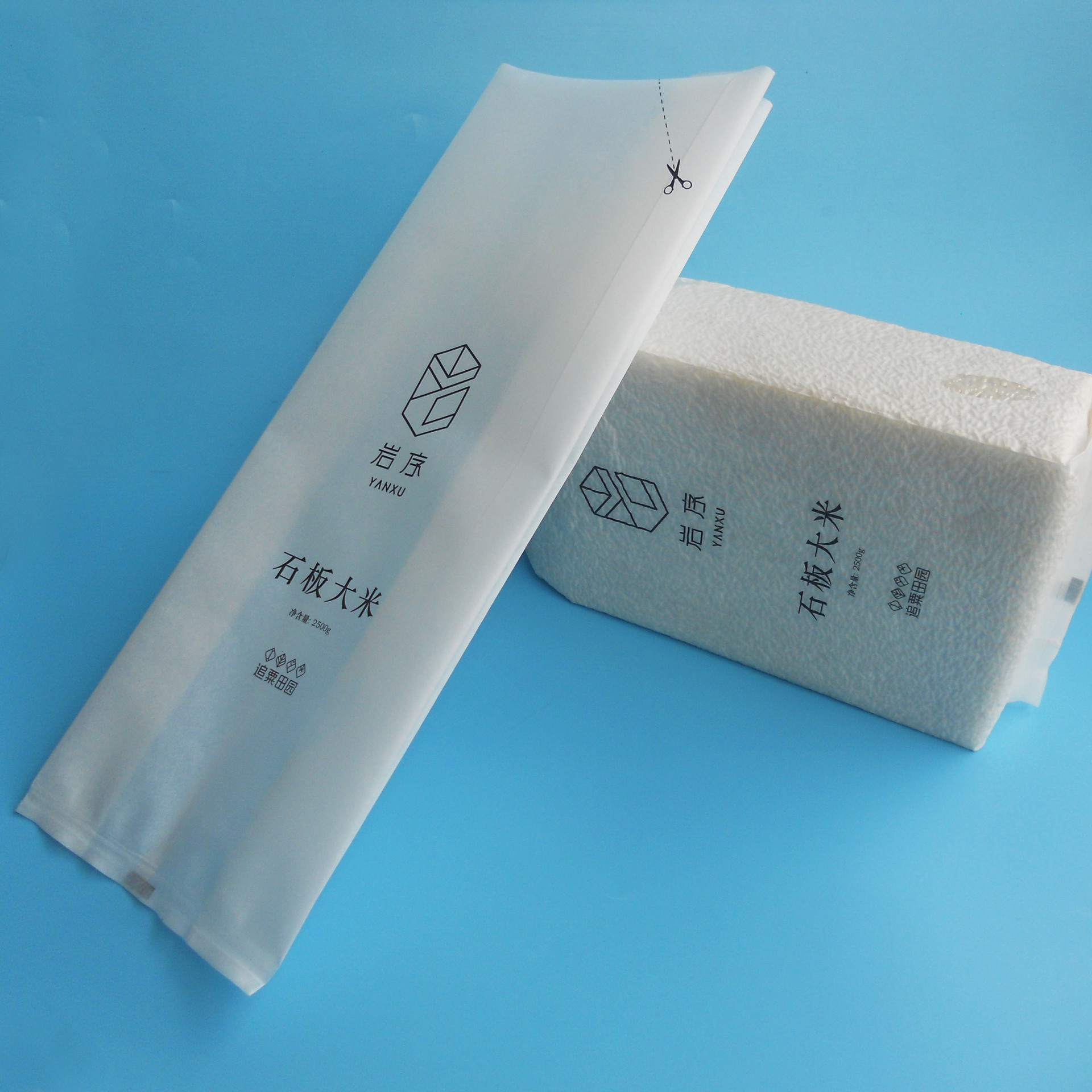 厂家定制大米小米包装袋 复合凹印牛皮纸真空风琴袋 棉纸食品袋