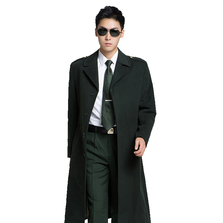 羊绒尼子大衣军绿军迷尼子风衣07校尉常服大衣现货直销配发陆风衣