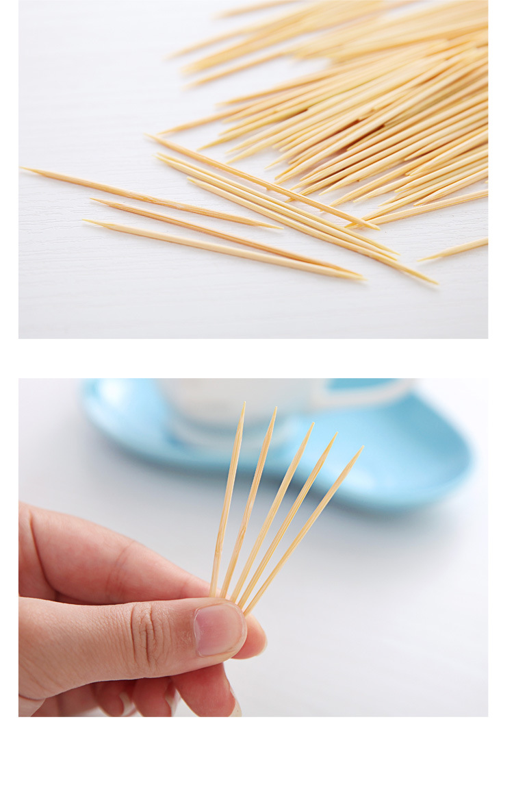 9861精品牙签居家日用环保一次性牙签天然毛竹牙签100根装