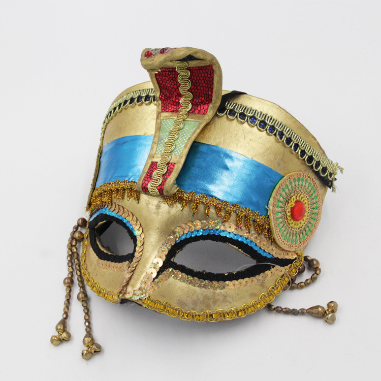 厂家直销万圣节假面舞会埃及艳后面具圣诞节威尼斯面具批发可定制