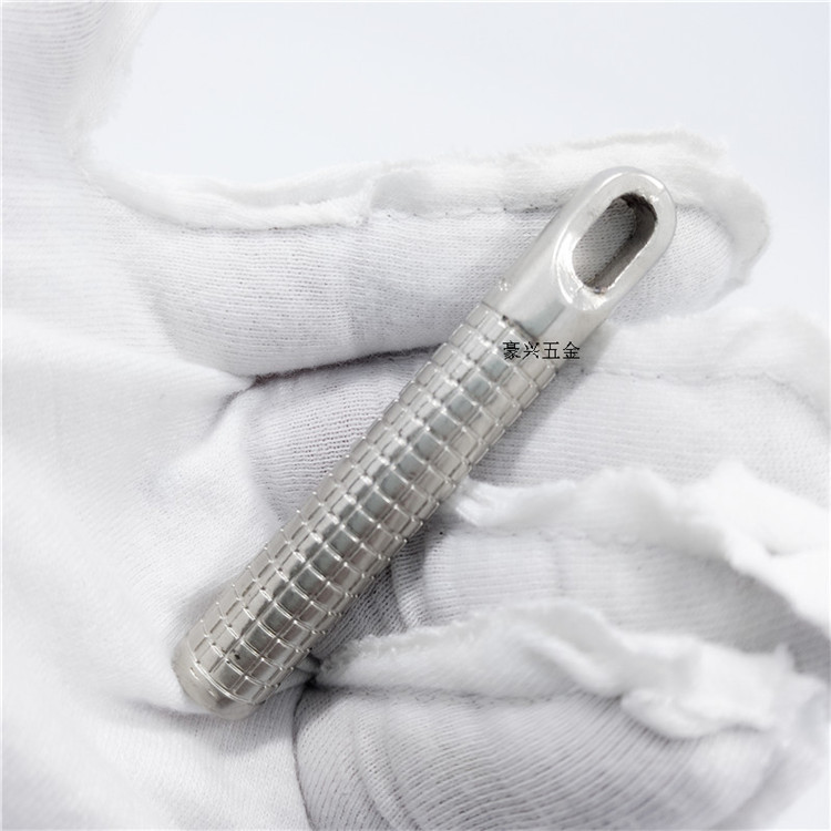 厂家直销 挂镀 圆柱拉链拉头 超大号箱包拉链头 私人订制吊饰拉牌