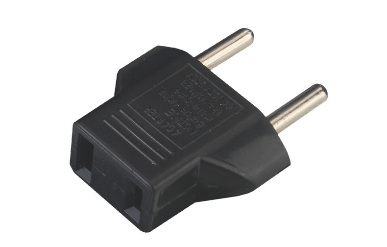 欧洲欧规转接头美规转澳规转两用插座转换插头欧标圆化扁电源插头