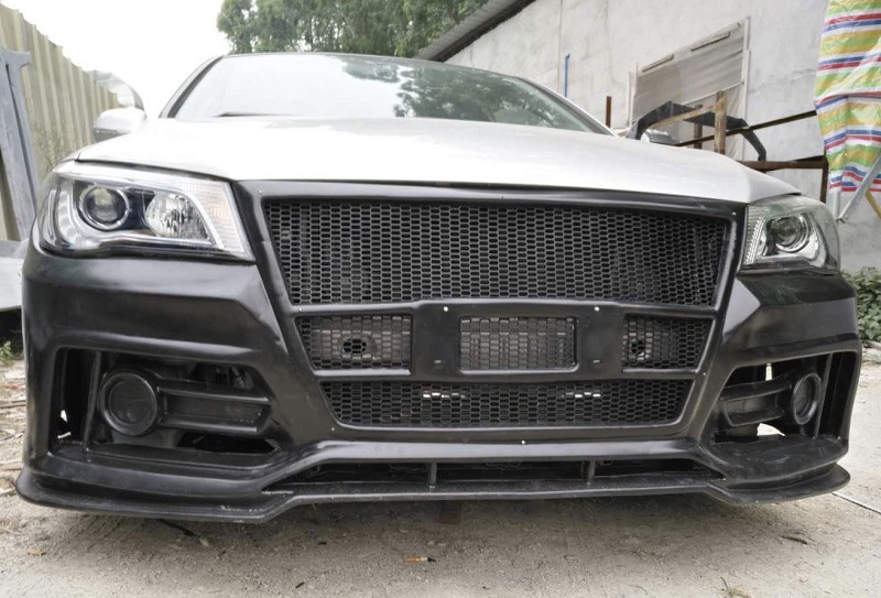 适用2014-2016款长城c50改装前杠 腾翼c50大包围 长城c50前杠中网