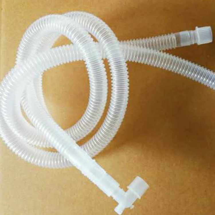 厂家直销呼吸机管医用硅胶软管透明硅胶螺纹管环保医用管量大从优
