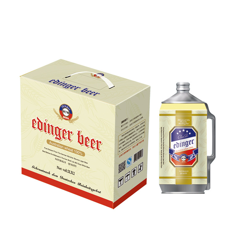埃丁格白 font color=red>啤酒 /font> 规格 2l乘2桶