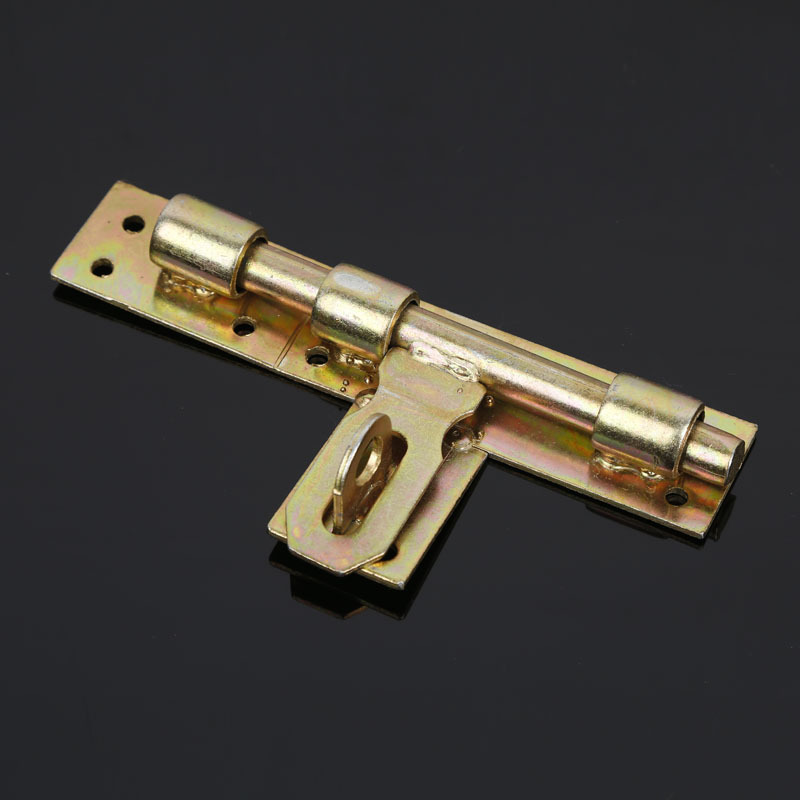 厂价批发 黄色镀锌门栓 多规格铁门栓老式插销门栓橱窗柜防盗门栓