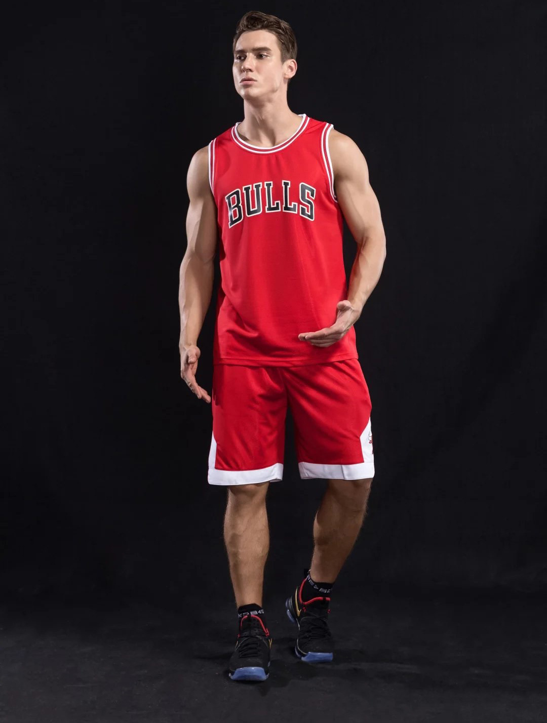 勇士库里30号球衣公牛23号篮球服套装比赛出场训练双插袋可定制