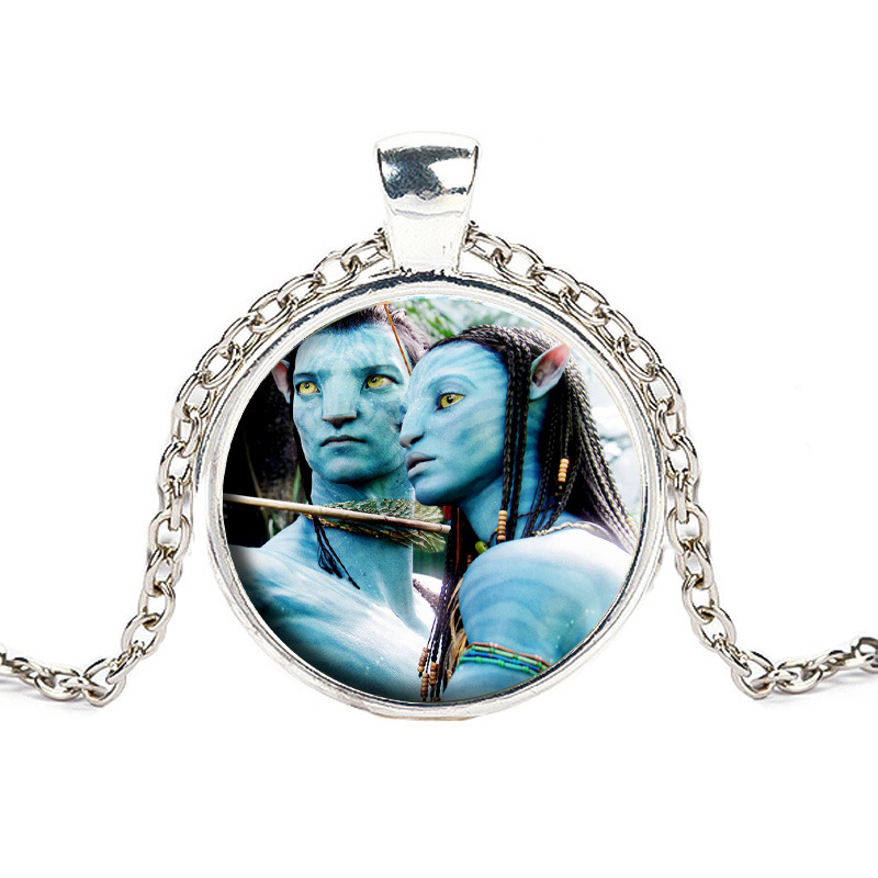 外贸热销 欧美电影系列 阿凡达时光宝石玻璃项链 厂家货源批发