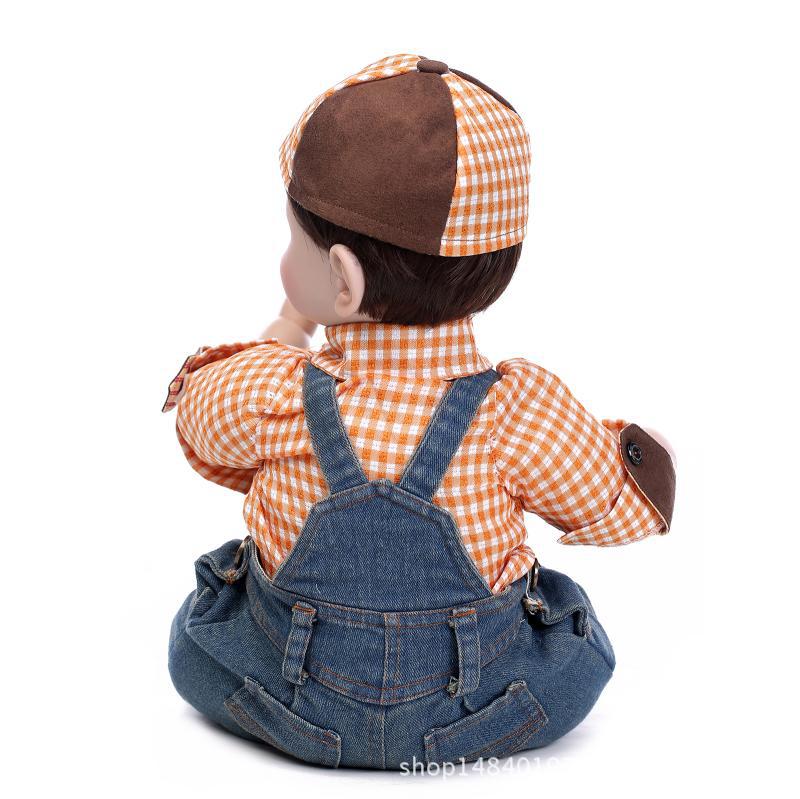 笑脸可爱四颗牙仿真男孩娃娃 高档礼物 收藏爱好