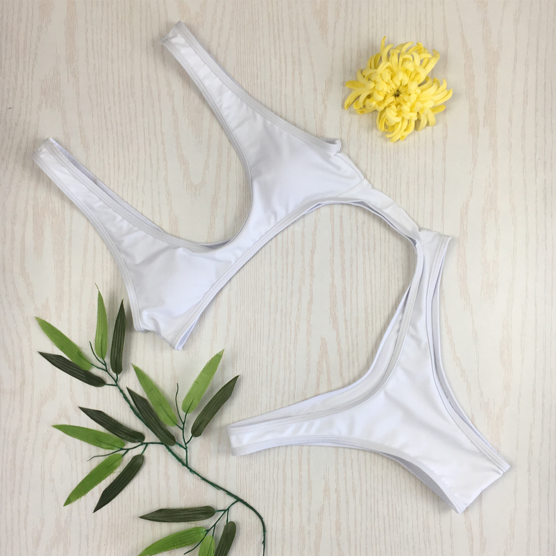 速卖通亚马逊爆款泳装跨境专供半连体纯色性感女士泳衣ebay比基尼