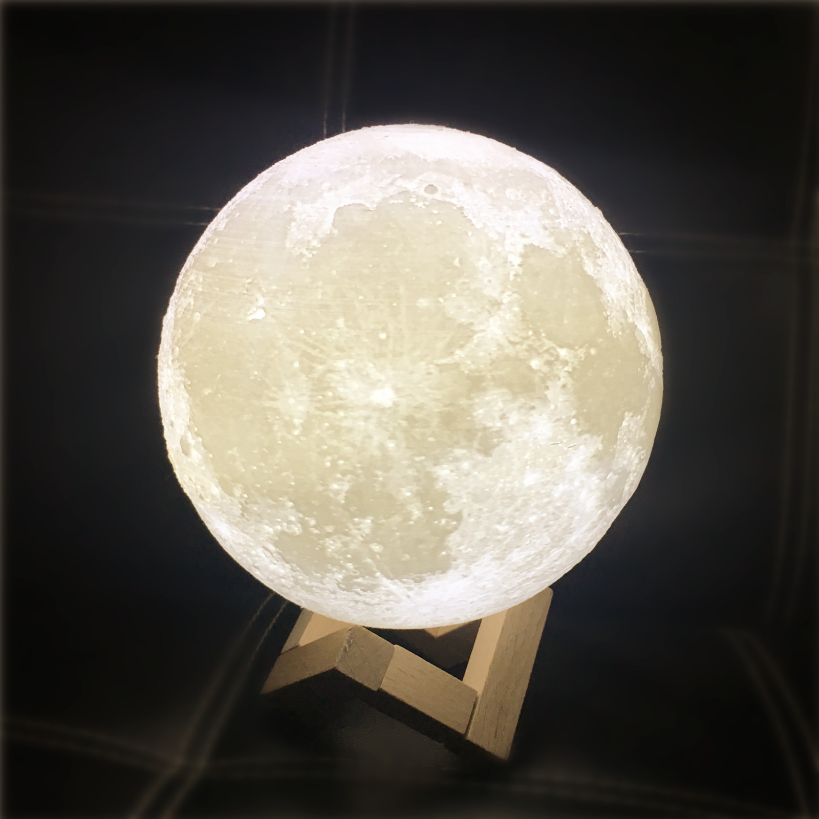 跨境3d打印月球灯创意礼物灯触控月亮小夜灯拍拍创意灯 厂家直销