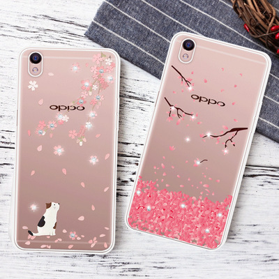 奢华镶钻oppo11s手机壳浮雕硅胶点钻oppor11splus保护套水钻来图