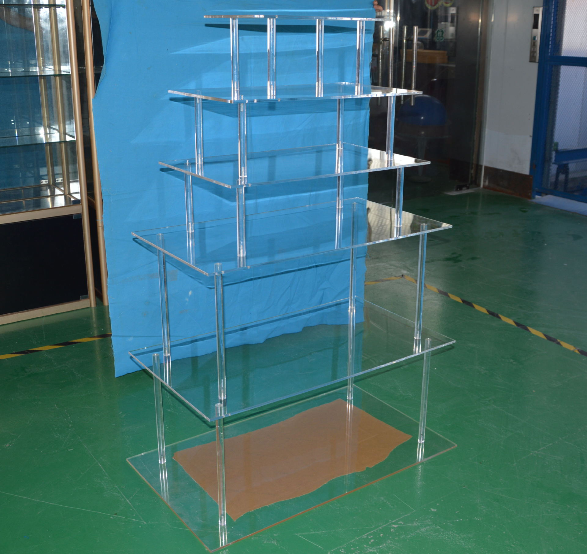 亚克力六成方形架子 透明有机玻璃展示架 亚克力架子定制