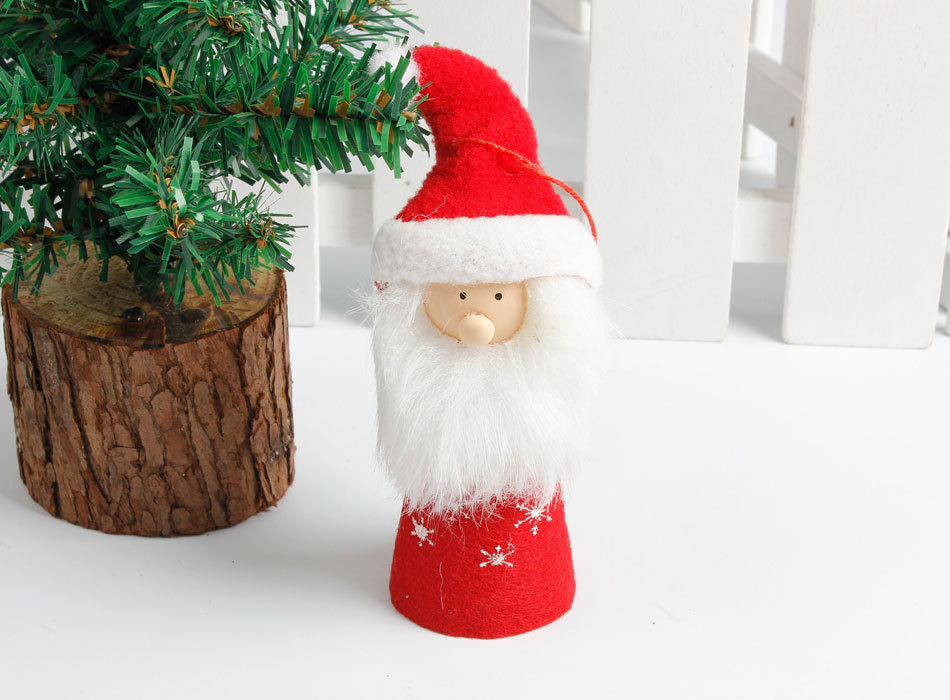 Santa Doll Pendant Christmas Decoration Gift Pendant Wholesale Christmas Snowman Fabric Small Pendant