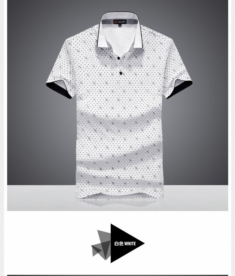 战地吉普新款短袖t恤男 翻领宽松大码纯棉男装polo衫团购批发