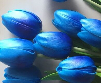 义乌批发热销pu仿真花盆景 婚庆家居礼品工艺品 仿真花 小郁金香