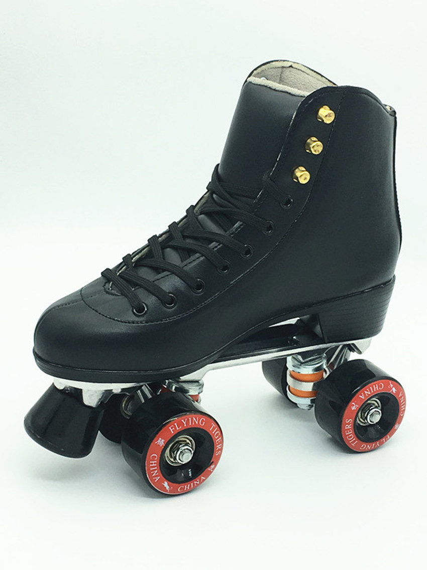 腾虎 铝合金双排溜冰鞋 个人自用专业鞋 花样成人旱冰鞋 速滑鞋