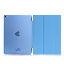 适用苹果iPad568 Smart Cover保护套iPad234单面Air2三折皮套后壳