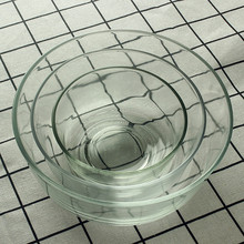 加厚透明玻璃碗 汤碗 可叠水果沙拉碗 餐具厨房用碗  厂家直销