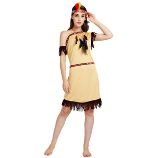 cosplay表演聚会成人款土著野人装扮女原始人服装印第安人服饰