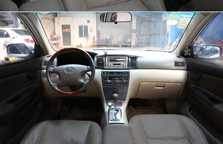 适用于 07款-12款丰田花冠专用改装桃木内饰贴碳纤贴件非贴纸亮片