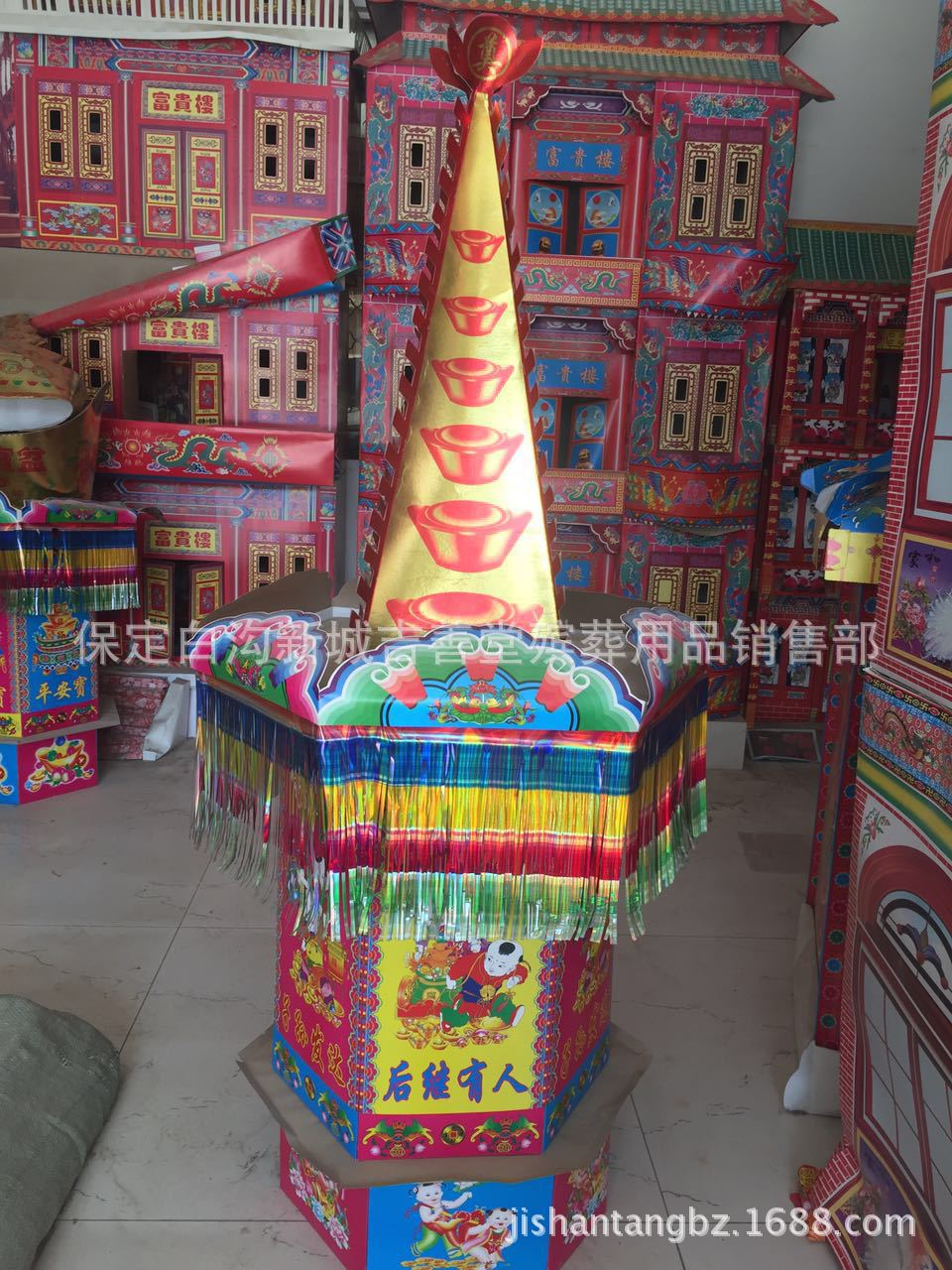 纸扎新品后继有人 纸活新品 子孙发达 祭祀殡葬用品