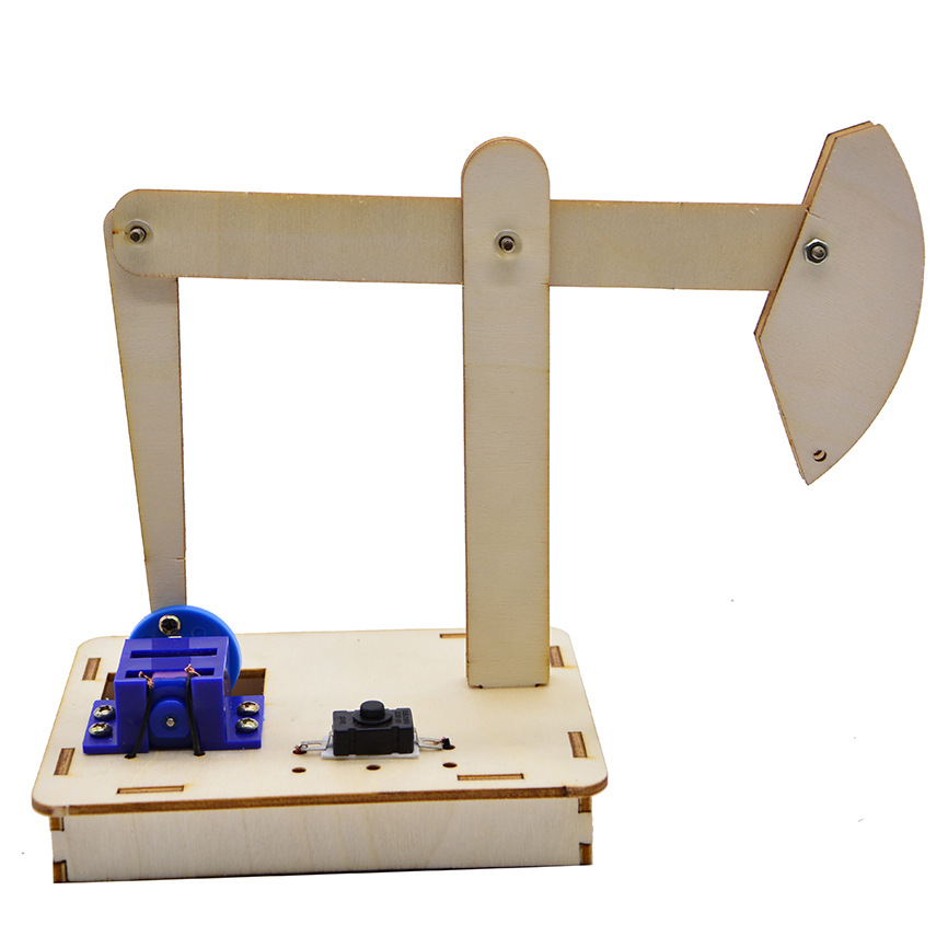 diy油田采油机抽油机打夯机科技小制作发明手工益智拼装模型材料