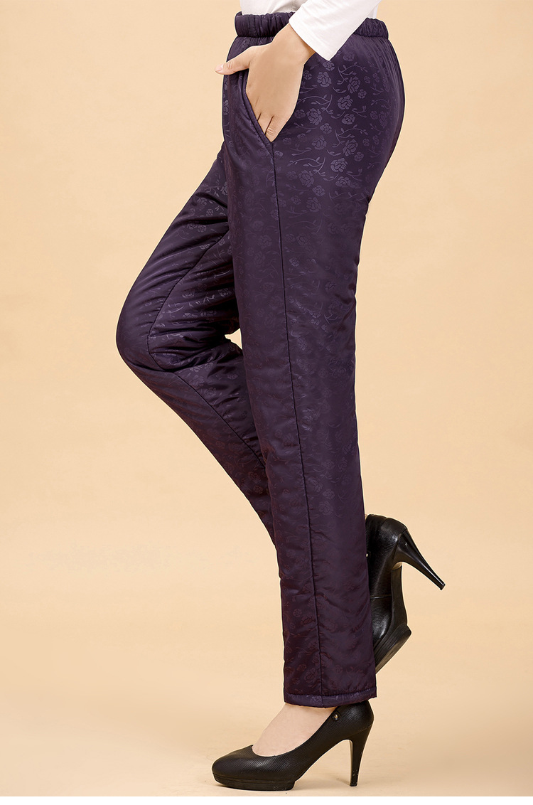 厂家直销中老年大码奶奶棉裤 冬季加绒加厚高腰奶奶裤宽松加肥