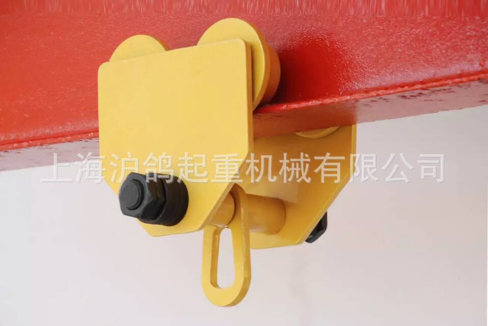 手动单轨小车手推跑车猫头吊工字钢滑轮手拉葫芦吊运器手拉跑车