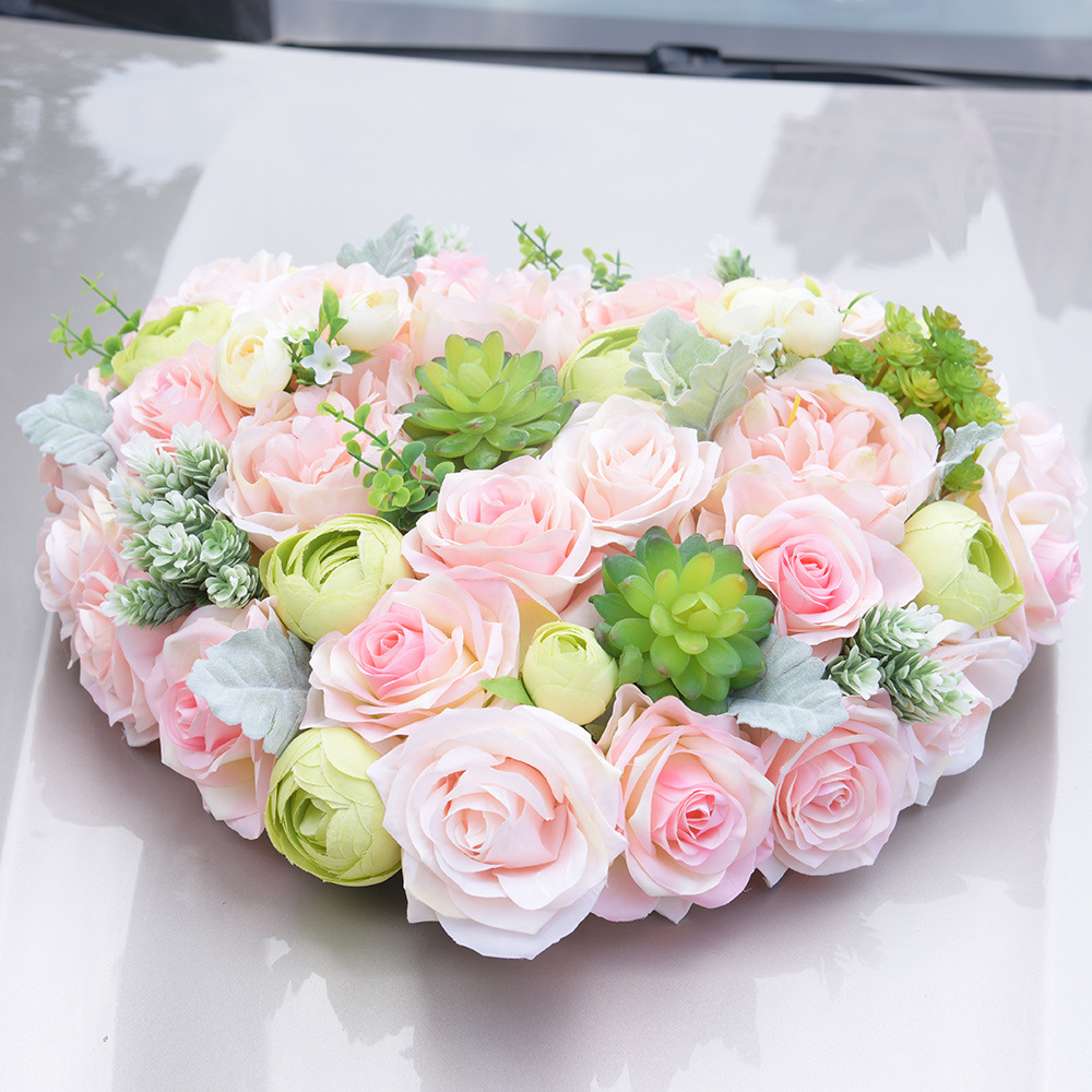 供应结婚婚庆用品 婚房婚车布置装饰婚庆车花 婚庆用品d591 实价