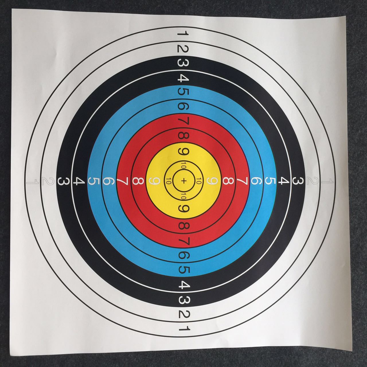 厂家直销射击枪靶 40 60cm练习射击靶纸 射击靶练习靶纸 射箭器材
