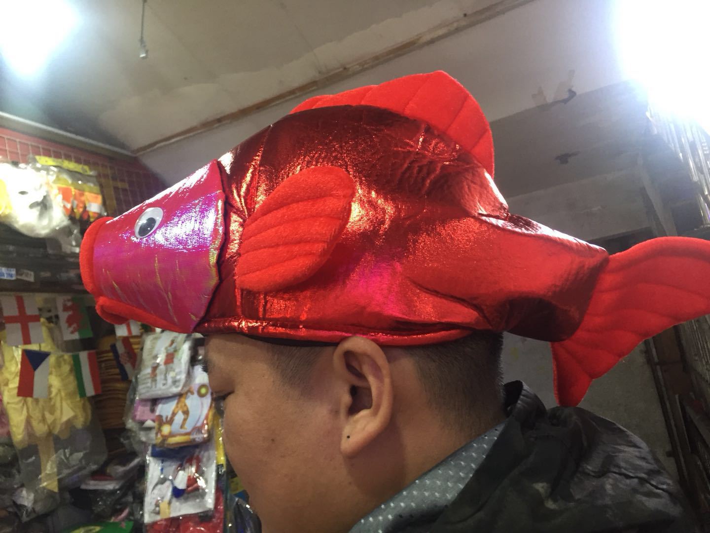 广州花市合作产品b358 网红小锦鲤鱼,派对帽子 动物帽子