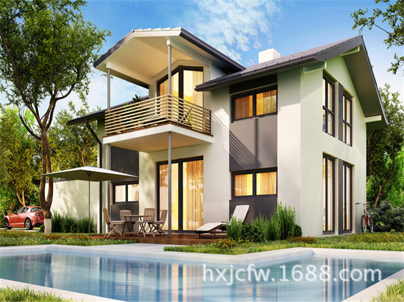 轻钢别墅价格 经济型别墅 轻钢别墅住房 装配式别墅住房 新型房屋