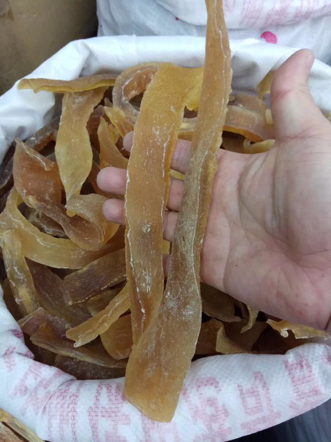 今天公布货源 鱼皮胶 新鲜足干胶质好 500g￥60