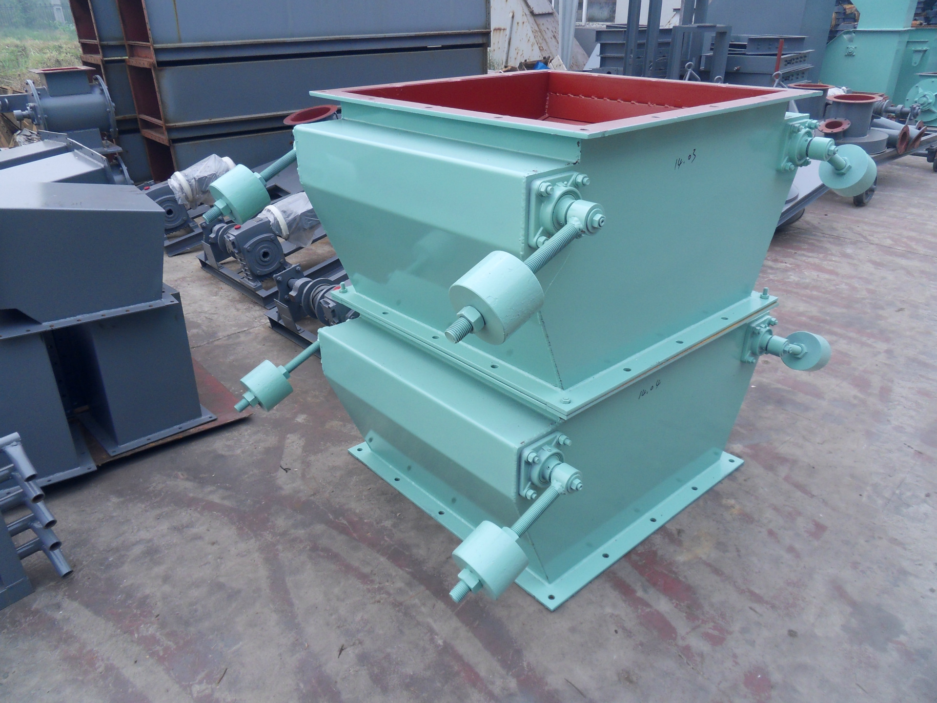 单双层锁气翻板阀 电动重锤锁气卸料翻板阀 圆形卸灰阀锁气排料阀