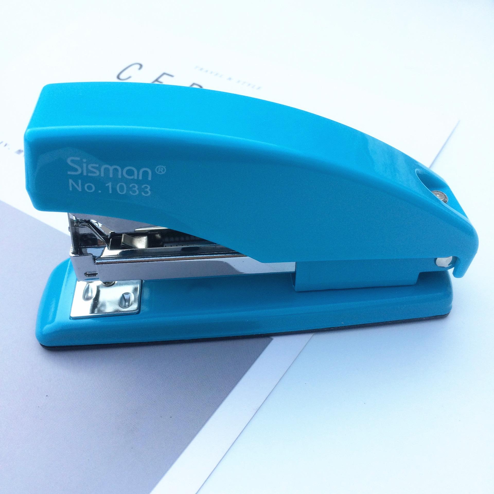 希曼弹出式省力型统一钉书针12通用订书器财务通用装订机批发