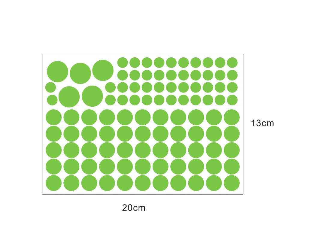奥弗跨境爆款夜光圆点407 夜光组合墙贴 夜光墙贴来图定制