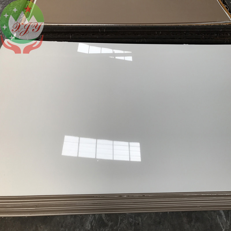 加工定制高光淋油烤漆中纤板 家具装饰板材 白色过清油中纤板贴纸