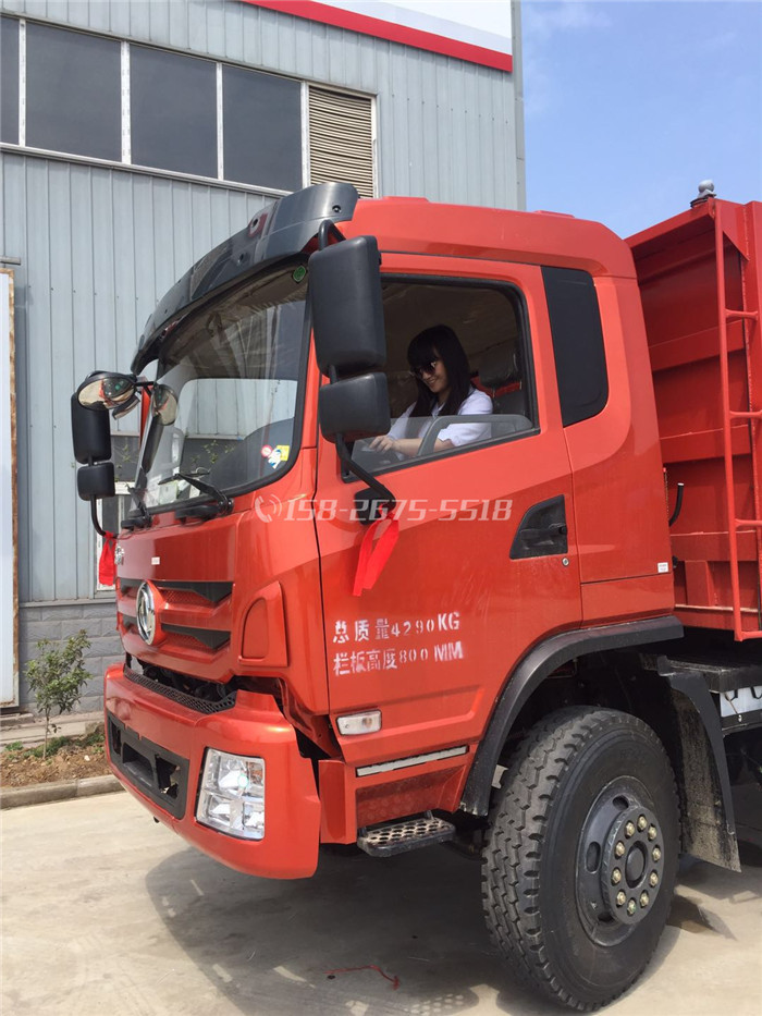 出口单桥自卸车 东风自卸车 国六 玉柴 自卸车供应 车箱4.