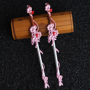 剑侠情缘3 剑网三橙武 七秀樱花醉双剑套装 22厘米合金武器兵器