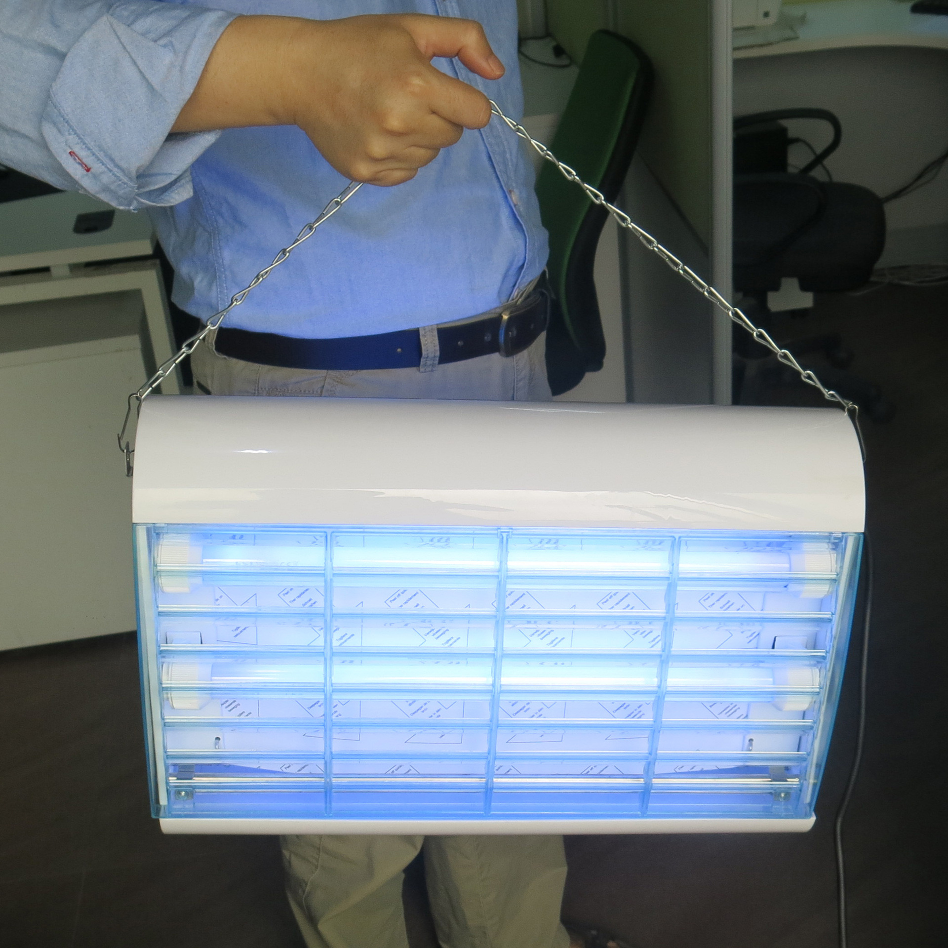 防爆粘捕式灭蝇灯 双面灭蝇灯 食品工厂审核验厂灭虫灯 防散碎灭