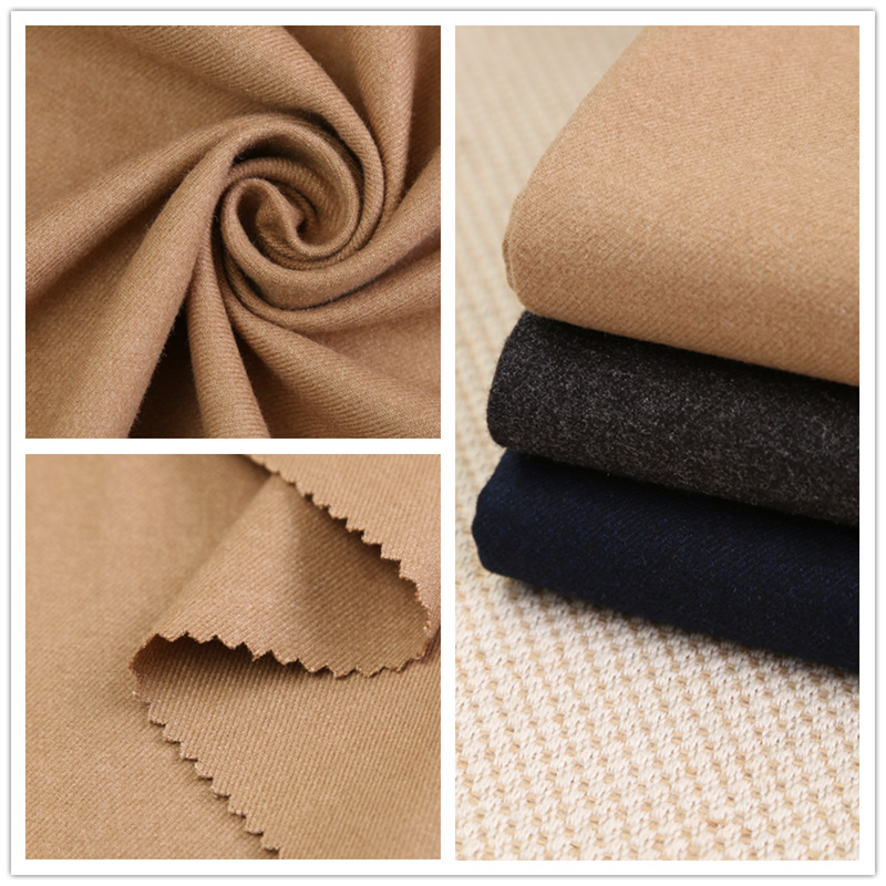 tr西装面料职业装制服面料 双色拉毛哔叽 厂家现货tr西装面料